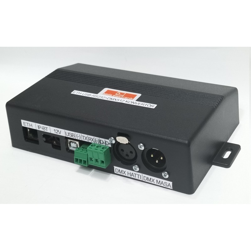 Dmx512 ethernet usb rs-232 transmitter konvertör kontroller çevirici